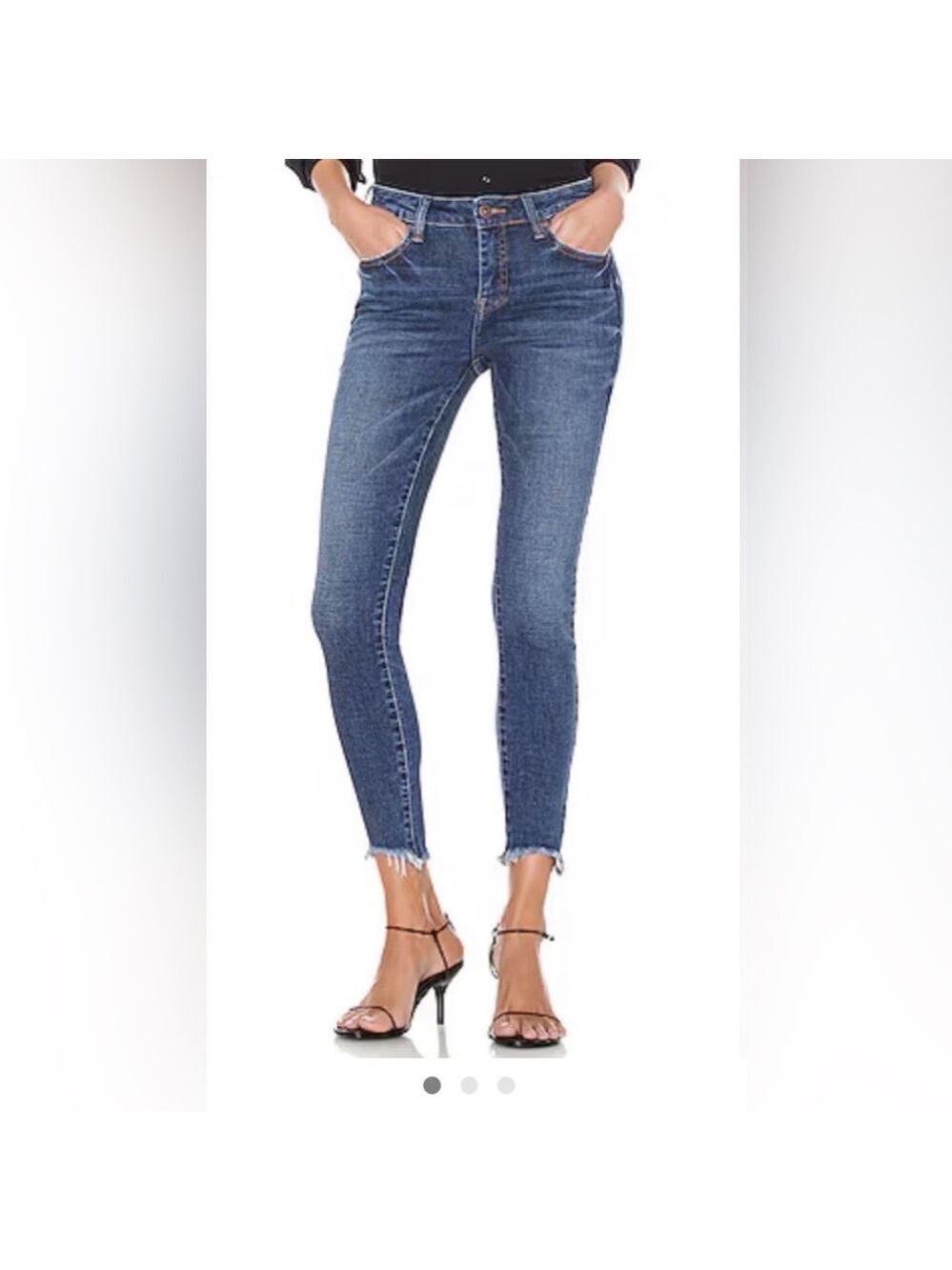 Pistola Audrey Mid Rise Raw Hem Skinny
